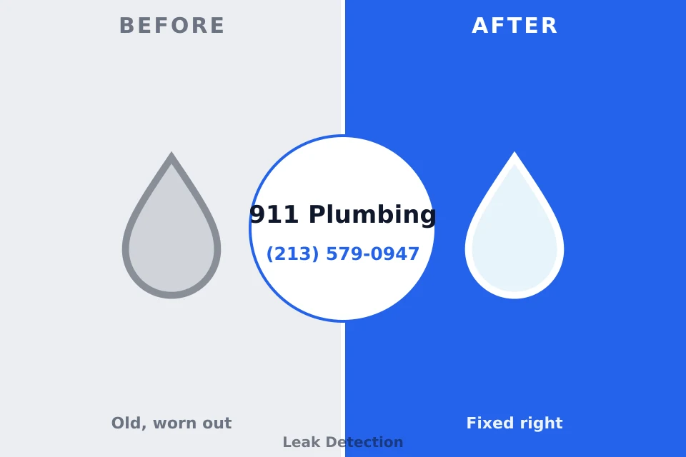 Before and after: plumbing repair Fredericksburg, PA